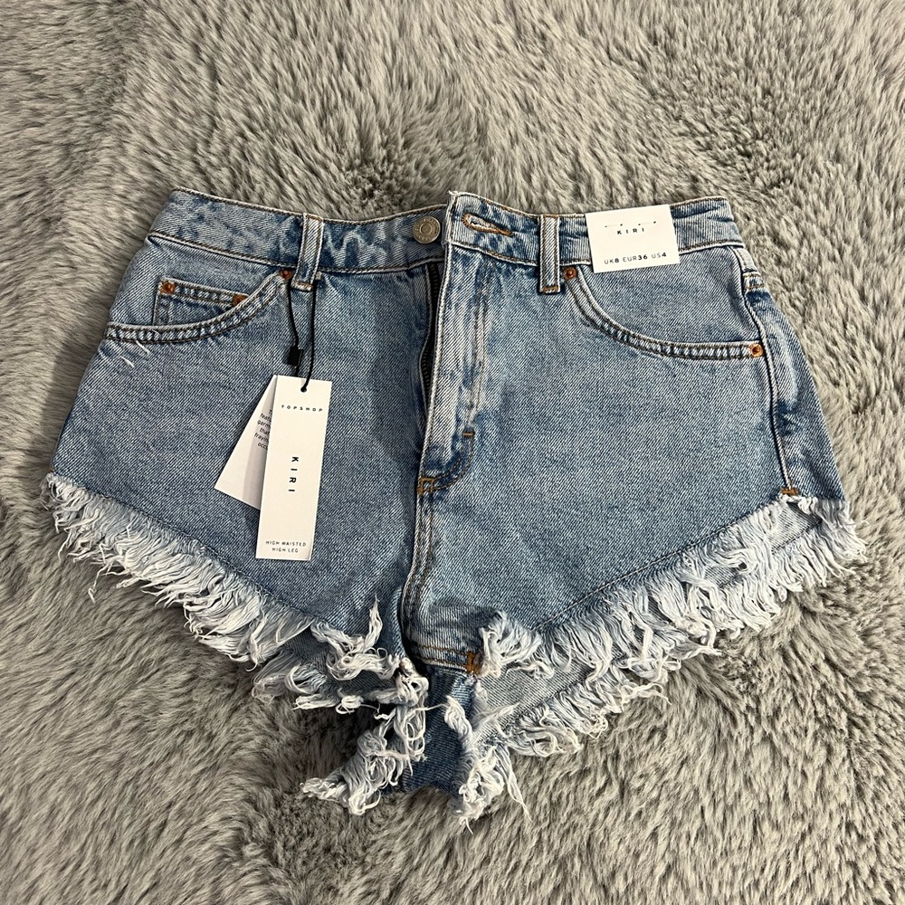 Topshop “Kiri” Jean Shorts